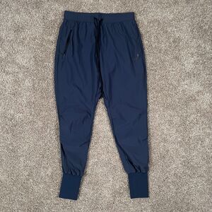 ASRV Jogger Pants Mens Medium Blue Athletic Tetra Lite High Rib DSG-0826 Run Gym